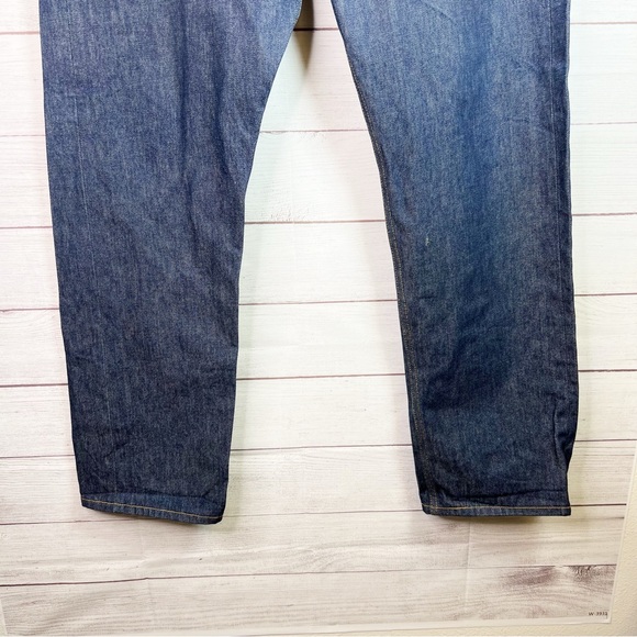 Levi’s Mens Dark Wash 501 Relaxed Denim Jeans Cotton Size 38x32 - Picture 4 of 12